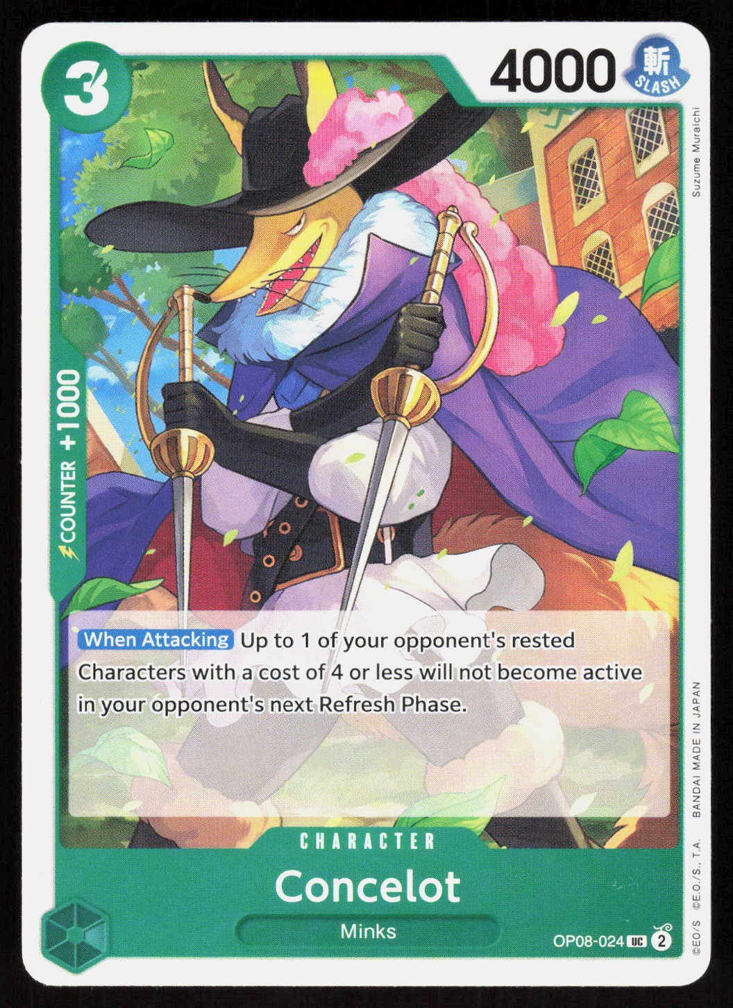 Concelot OP08-024 Uncommon Two Legends One Piece EN NM