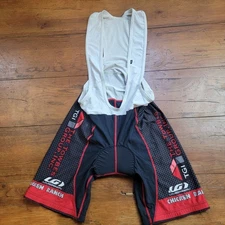 Louis Garneau Mens XL? Cycling Bibshorts 7" 16.5" (Hole) Chicken Ranch