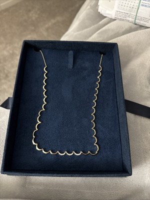 NIB APM MONACO WAVY GOLD ADJ NECKLACE 