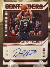 2023-24 Panini Contenders Red /49 Dorian Finney-Smith Auto #CA-DFS