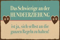 Holzschild 30X40 Cm Hundeerziehungsregeln Schild Deko Geschenk Schild