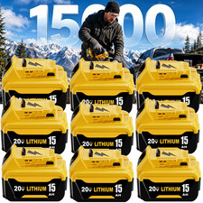 Pack Replace For DeWalt 20V 20 Volt Max 15AH Lithium Battery DCB210-2 DCB206-2