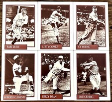 1991 Homers Classics Collection, Cy Young Roberto Clemente Dizzy Dean Lou Gehrig