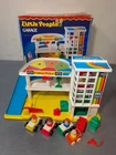 Vintage Fisher Price Little People Parking Ramp Garage #2504 w/Box