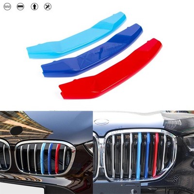 For BMW G05 X5 19-2023 M colored Front Kidney Grille Strips Clip Insert Trims