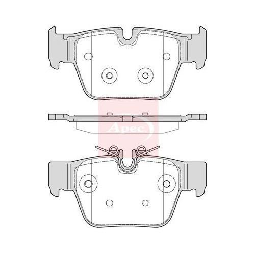 For MINI MINI COUNTRYMAN F60 2016 on BRAKE PADS (REAR) (R90) PAD2339