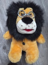 Vintage Hubert the Lion 10" Coin Bank Plush with Tag - Harris Bank