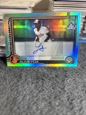2025 Pro Debut Luis Almeyda Auto /75 Aqua Foil 3 Of 4 Corners Small Dings.