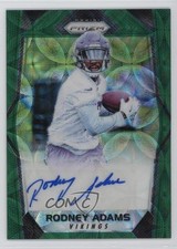 2017 Panini Prizm Rookie Green Scope 50/99 Rodney Adams #RA-RAD Auto 15r3