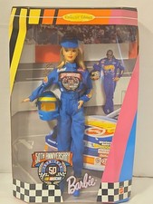 Barbie NASCAR 50th Anniversary Collector's Edition Blue Doll