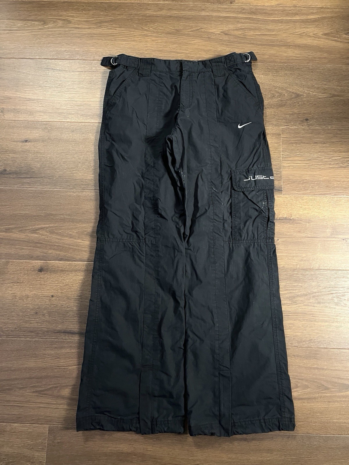 Pantalones técnicos holgados negros Nike Y2K Cargos pantalones deportivos - pequeños/S