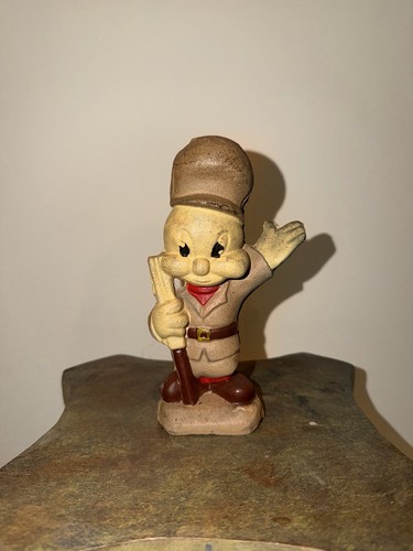Vintage Rare Cast Iron Elmer Fudd Looney Tunes Character Coin Bank