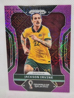 #/49  Jackson Irvine Australia St Pauli 2022 Panini World Cup PURPLE Prizm!