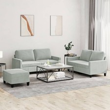 2-TLG. Sofagarnitur mit Kissen Loungesofa Relaxsofa Couch Sofas für Wohnzimmer