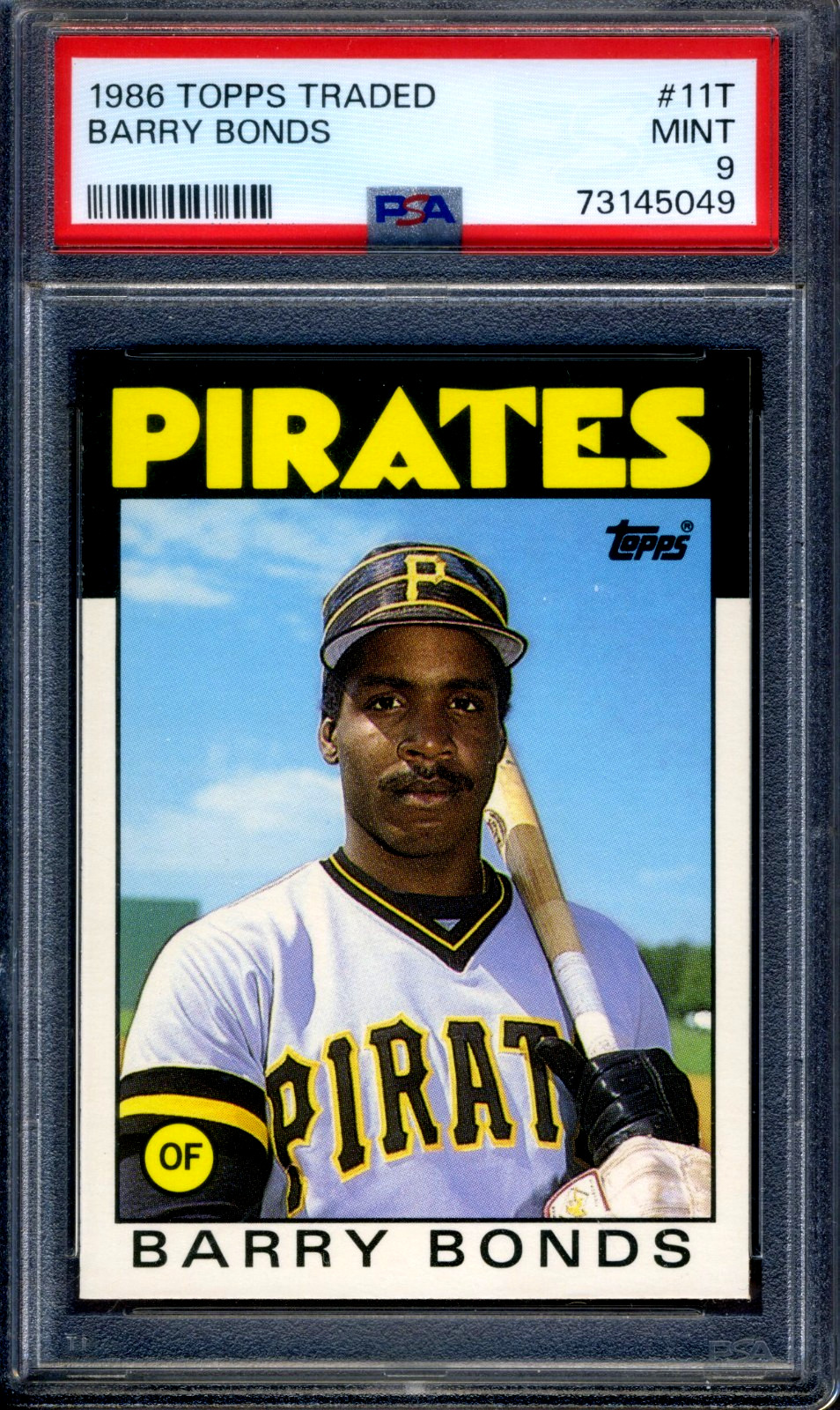 1986 Topps Traded #11T Barry Bonds PSA 9 MINT