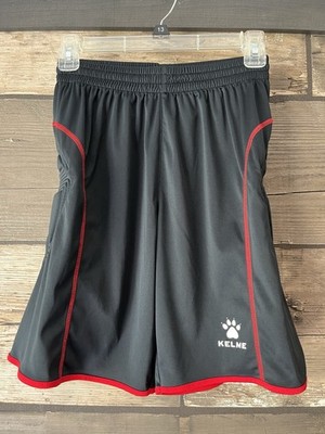 KELME Youth Football Soccer Training Goalie Padded Shorts Size 14 Black Large