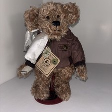 Boyds Bears Plush "Ace Q. Dooright" Mohair With Stand Uptown Collection Limited