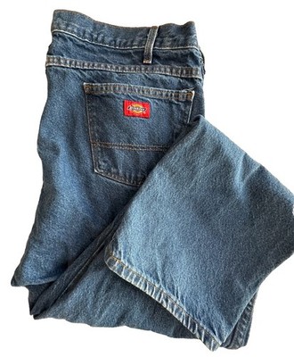 Y2K Inspired Dickies Baggy Workwear Jeans 40x32 Denim Skater Grunge Blue Mens
