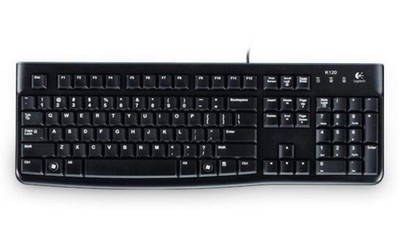 Logitech K120 Corded Keyboard kabelgebundene Tastatur - QWERTZ DE - schwarz