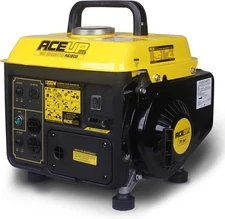 Aceup Energy 1,200W Gas Powered Generator, Small Portable Generator yellow 