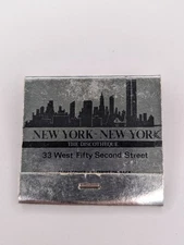 New York, New York, The Discotheque, NYC, Full Unstruck Matchbook