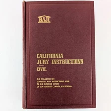 1969 BAJI California Jury Instructions, Civil 5th Ed. - Vintage Legal Reference