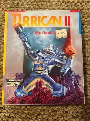 TURRICAN II 2 AMIGA GAME W/ BOX + PAPERS CLASSIC COMPUTER SEE PICS