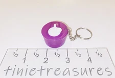 Tupperware keychain Rare Purple Mini Salad spinner tinietreasures