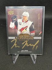 2021-22 Upper Deck Black Jan Jenik Black Lustrous Rookies Autograph /25 LRS-JJ