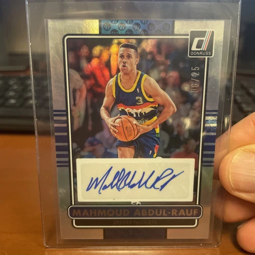 2024-25 MAHMOUD ABDUL RAUF 6/25 AUTO PANINI DONRUSS AUTOGRAPHS🔥📈Nuggets Legend