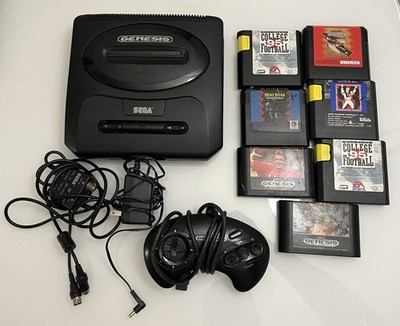 Sega Genesis Model 2 Console with Controller, Cables, and 7 Games