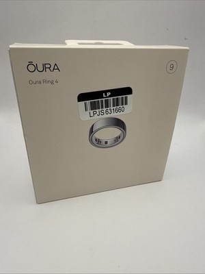 Oura Ring Gen 4 - Silver - Size 9 - Smart Ring Activity Tracker - NEW OPEN BOX