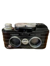 Sawyers View-Master Personal Stereo Double Lens Camera With Leather Case