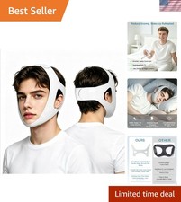 Gentle Anti Snoring Device with Widened Chin Pad for Secure All-Night Comfort