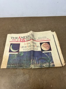 The American Weekly Newspaper December 7 1941 Pearl Harbor Date WWI LIFE ON MARS