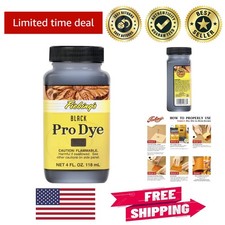Fiebing's Pro Dye - 4 Oz Black Alcohol-Based Leather Dye for Shoes  Accessories