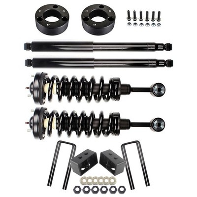 3 inch Front & Rear Leveling Kit & 4X Struts Shocks For 2004-2008 Ford F-150 4WD