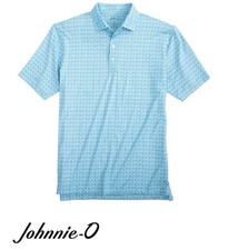 Johnnie-O Polo Shirt Mens Sz XL Wheaton Floral Print Performance Golf Stretch