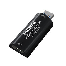 4K HDMI Video Capture Card, Full 1080P 60FPS Output USB 3.0 Game Capture Ca...