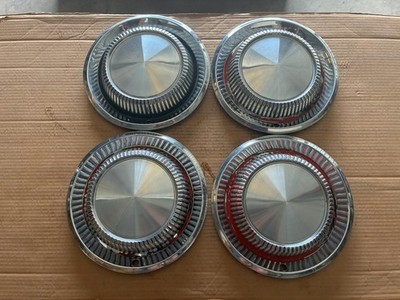1960 60 Plymouth Hubcap Rim Wheel Cover Hub Cap 14'' OEM USED X2 SET 4