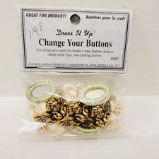 Dress it Up Jesse James Fashion Mirrors Cherub Angles Victorian Craft Buttons