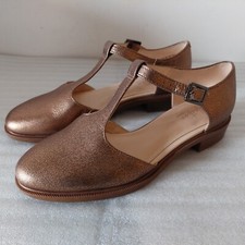 CLARKS TAYLOR PALM WOMENS BRONZE METALLIC FLAT CASUAL SHOES SANDALS UK SIZE 4.5