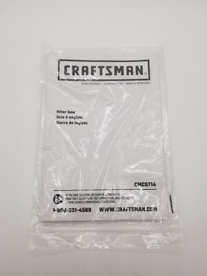 #ad Craftsman Miter Saw Manual CMCS714 b52 $1.99