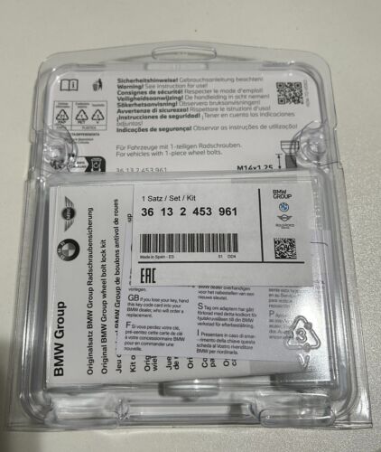 Genuine New BMW McGARD LOCKING WHEEL NUTS For 1 2 3 4 5 6 7 8 & i3 i8 & X Z - Picture 3 of 7