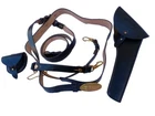 US Civil War Officer Leather Sword Belt Union Army Cap Pouch US Leather Holster