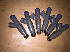 6x Bosch Upgrade 27lb 4 Hole Injectors For Jeep Wrangler Cherokee Tj Wj Xj 4.0l
