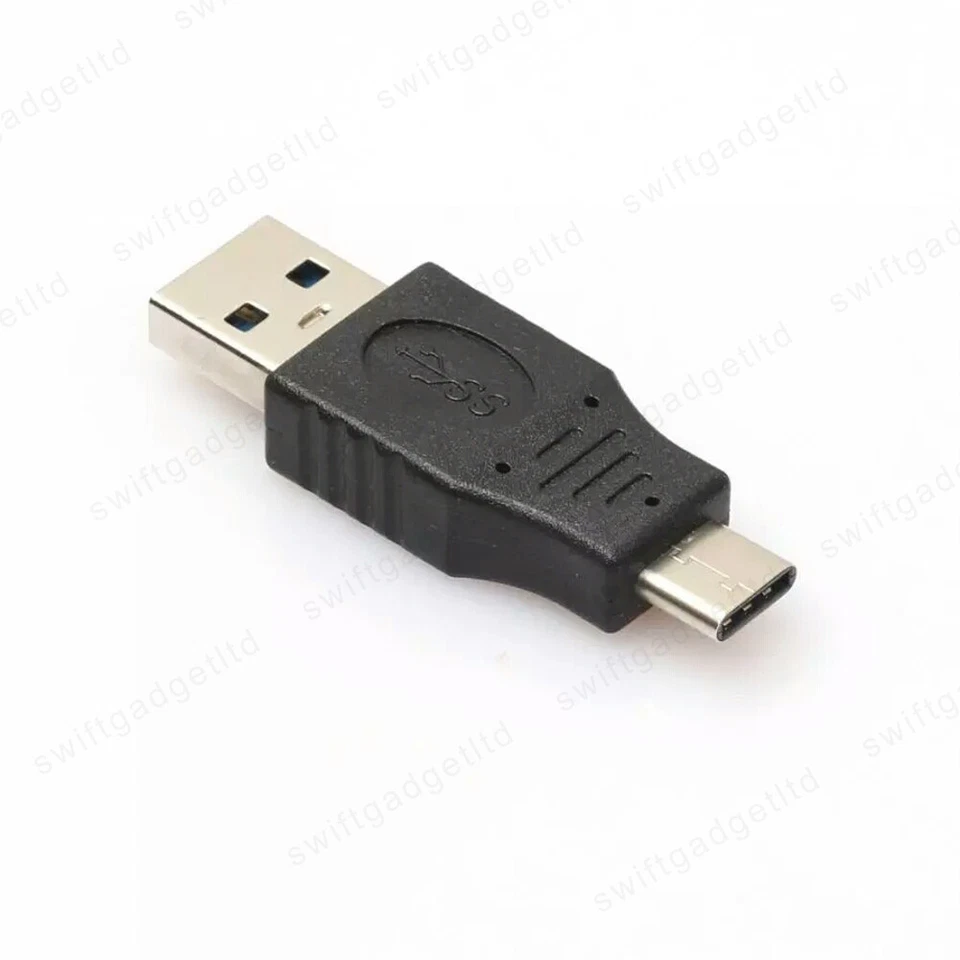 USB 3.0 Type A Male to USB 3.1 Type C Male Data Charging Charger USB-C Adapter - Image 2 of 4