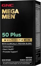 GNC Mega Men 50 Plus 120 Caplets  Free Shipping