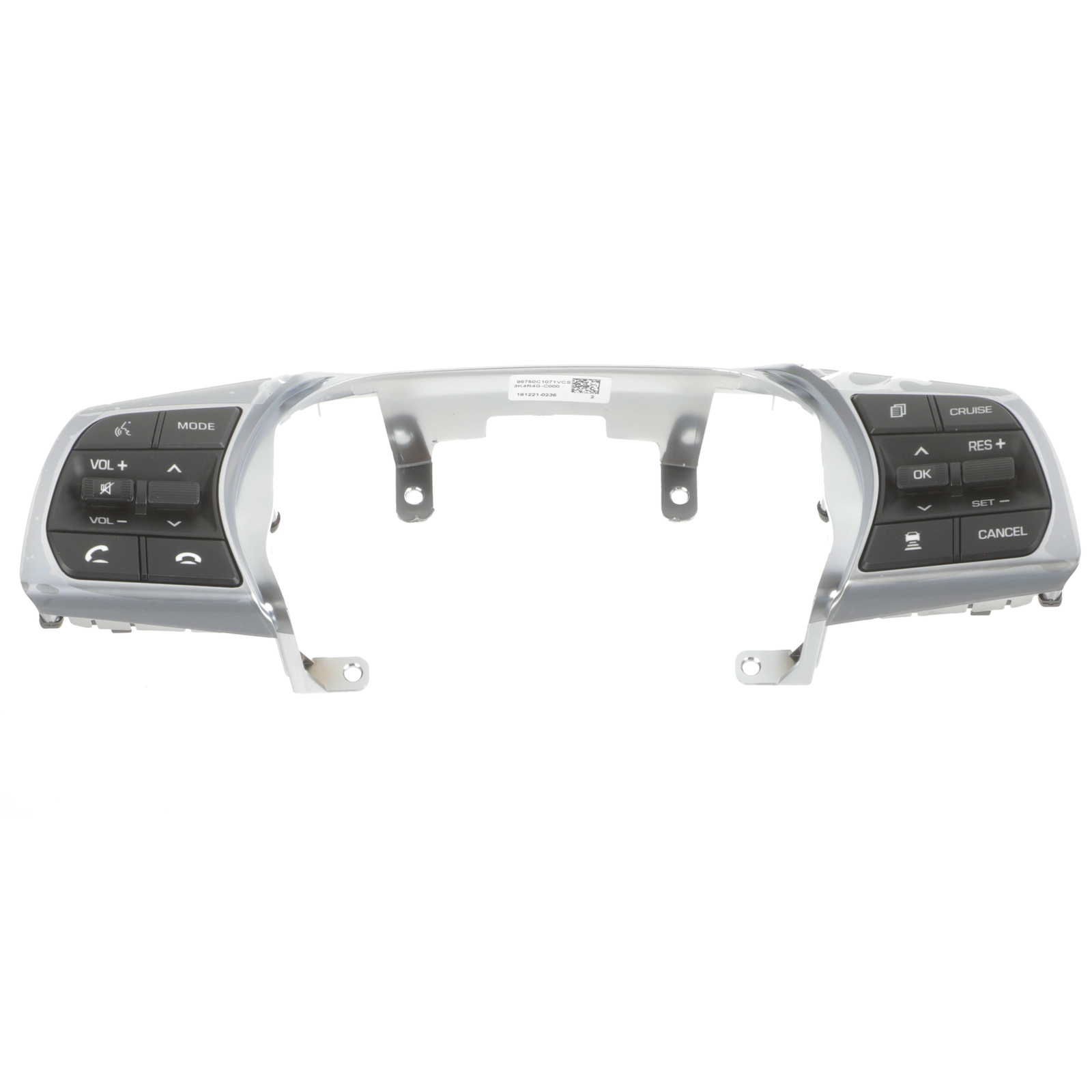Panel de interruptores del volante para Hyundai Sonata 2018-2019 (N/P 96750-C1071-VCS)