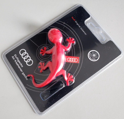 original Audi Duftgecko rot blumig herb Duft Gecko Duftspender 85H087009F